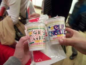 Custom cup noodles at the cup noodle museum